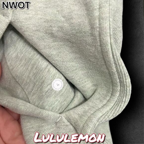 NWOT Lululemon Scuba Hoodie Light Cotton Fleece Heathered River Mist - 4 - Picture 8 of 10